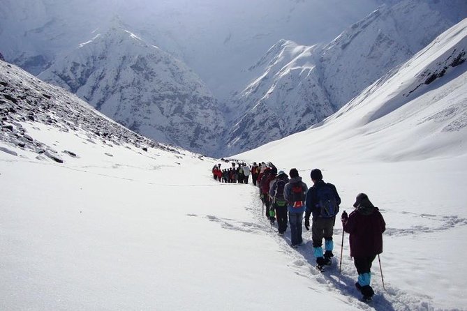 10 days Annapurna Base Camp Trek - Flying to Pokhara and starting the trek from Kimche