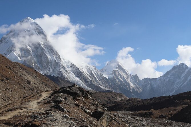 12 Day Everest Base Camp Guided Trek - From Tengboche monastery to Pangboche and Dingboche: rhododendron and views