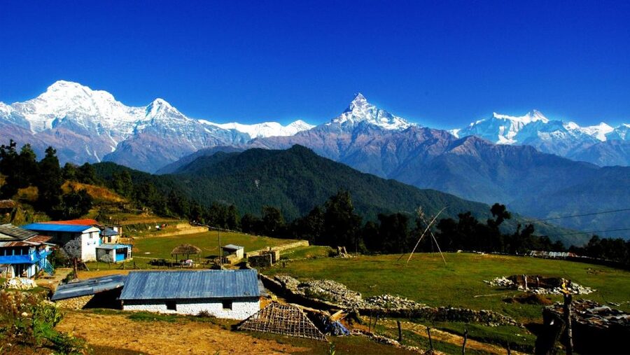 Australian Base Camp Hike For Sunrise over the Himalayas - The Hike Up: Kande to Australian Base Camp Viewpoint