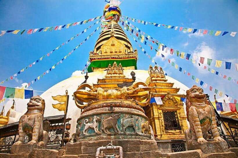 Essence of Nepal: 4-Day Tour Kathmandu, Nagarkot & Pokhara - Day 1 in Kathmandu: temple classics plus Chandragiri cable car views
