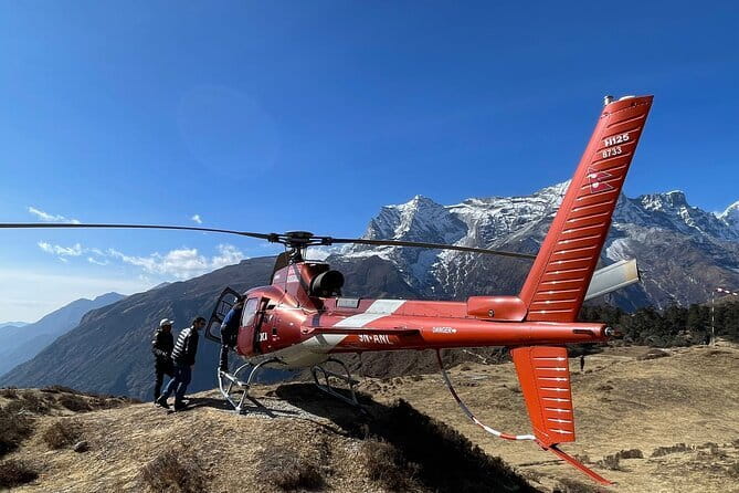 Everest Base Camp helicopter tour with landing - The Everest Base Camp landing and mountain picnic moment