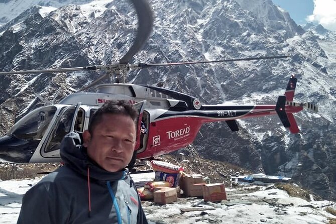 Everest Base Camp Landing by Helicopter at kalapathar View Point - Overfly of Everest Base Camp and the Kalapathar Photo Moment