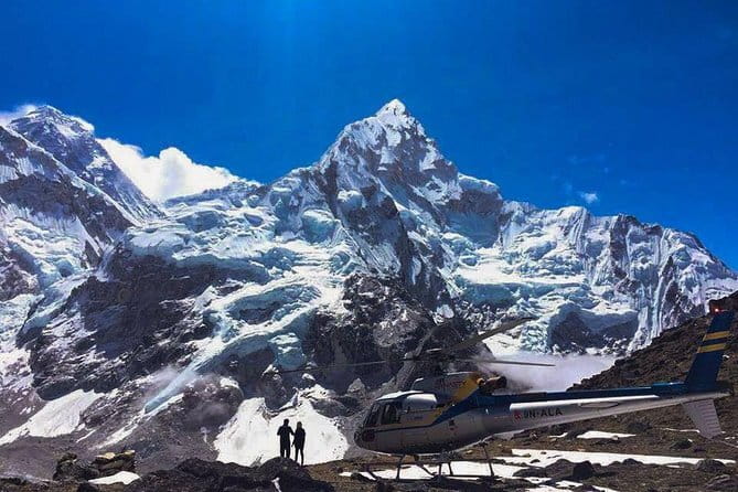 Everest Panorama Helicopter Tour - Pheriche at 4,371 m, with Mt. Amadablam in your view