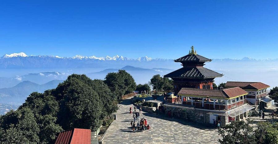 Kathmandu: Chandragiri Cable Car, and Swayambhu - View Tower and Telescopes: How You Actually Find Everest in the Distance