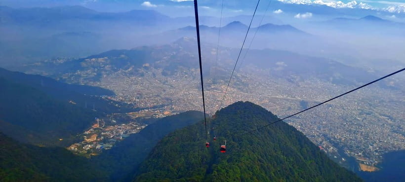 Kathmandu: Chandragiri cable car & Swayambhunath Tour - Where your day fits in Kathmandu, plus shopping and sunset time