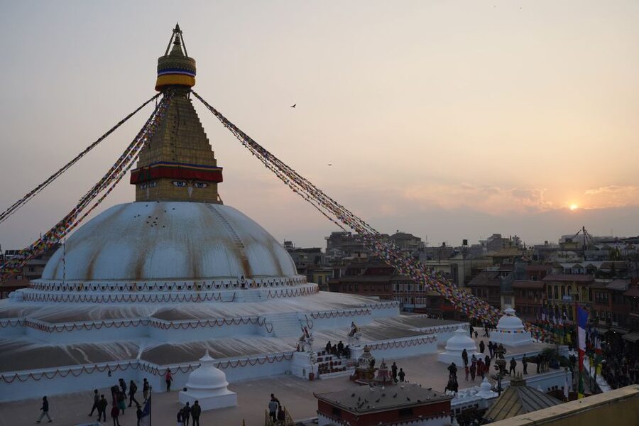 Kathmandu: Full-Day UNESCO Sightseeing Tour with Transfers - Swayambhunath Monkey Temple: prayer wheels, hilltop views, and real characters