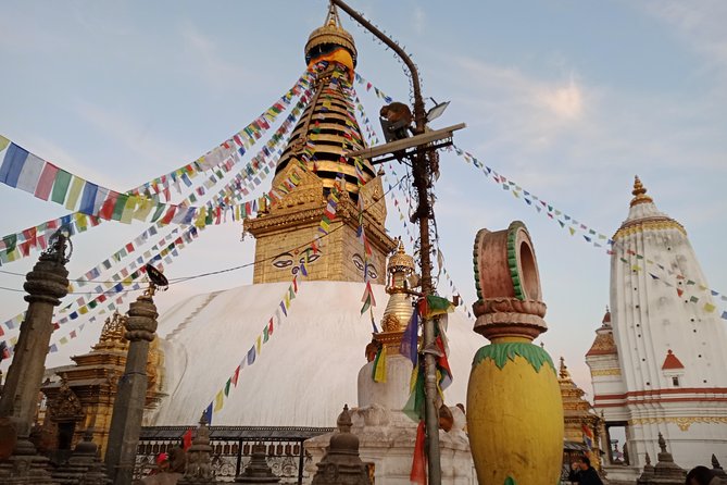 Kathmandu introductory tour, a typical day trip in Kathmandu - Stop 3: Boudhanath Stupa, kora around the biggest stupa, and shoeless monastery time
