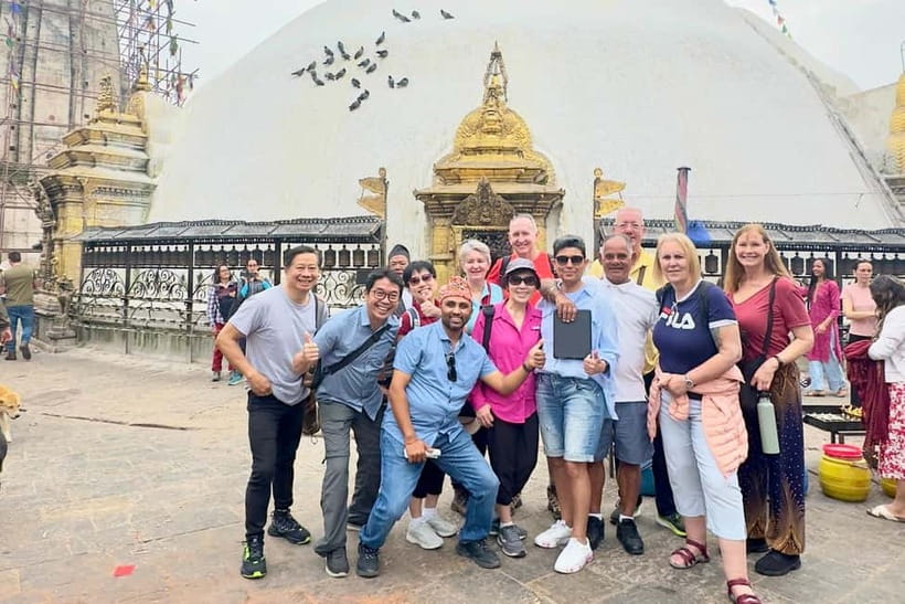 Kathmandu: Top 4 UNESCO Tour with Lunch - Private/Group - Boudhanath Stupa: clockwise walking and a quieter mental reset