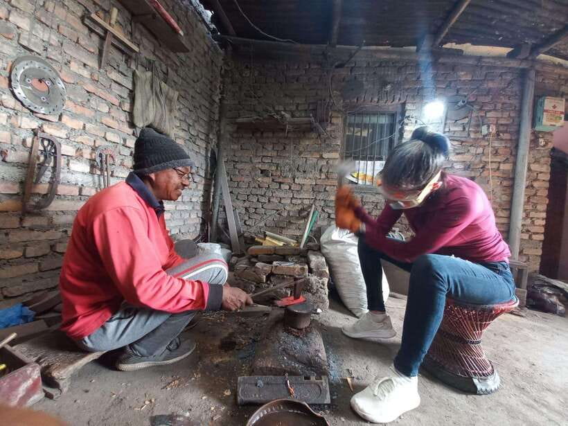 Knife Khukuri Making Workshop - Hammering the Iron, Shaping the Blade You Will Take Home