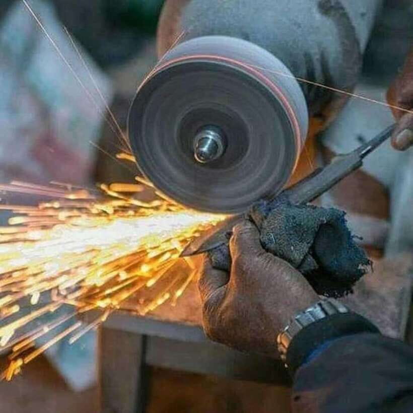 Knife Khukuri Making Workshop - First Grinding and Watching the Skilled Steps Happen