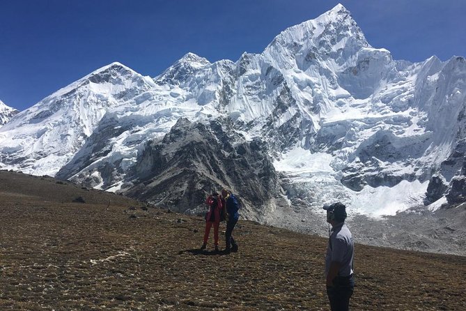 Landing Private Helicopter at Everest base camp & Gokyo for photo - Syangboche Marg and the Everest View Hotel breakfast window