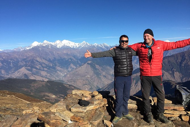 Langtang valley trek - Day 5: Kyanjing Ri Viewpoint at about 4700 m, Then Back Toward Langtang