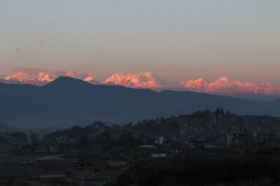 Mt Everest view from Nagarkot -hiking to Changu UNESCO site