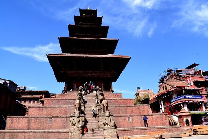 Nagarkot Sunrise, Bhaktapur and Patan Durbar Square Tour in Kathmandu - Bhaktapur Durbar Square: pagoda temples, carved palace corners, and Siddha Pokhari