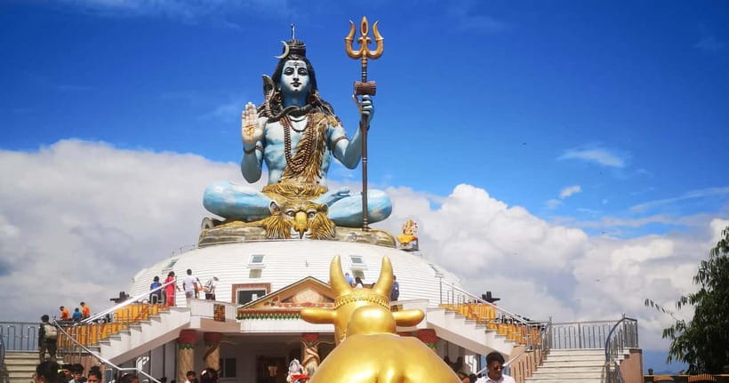 Pokhara: 1-Day World Peace Pagoda and Lord Shiva Statue Trek - Walking Up to World Peace Pagoda on Ananda Hill