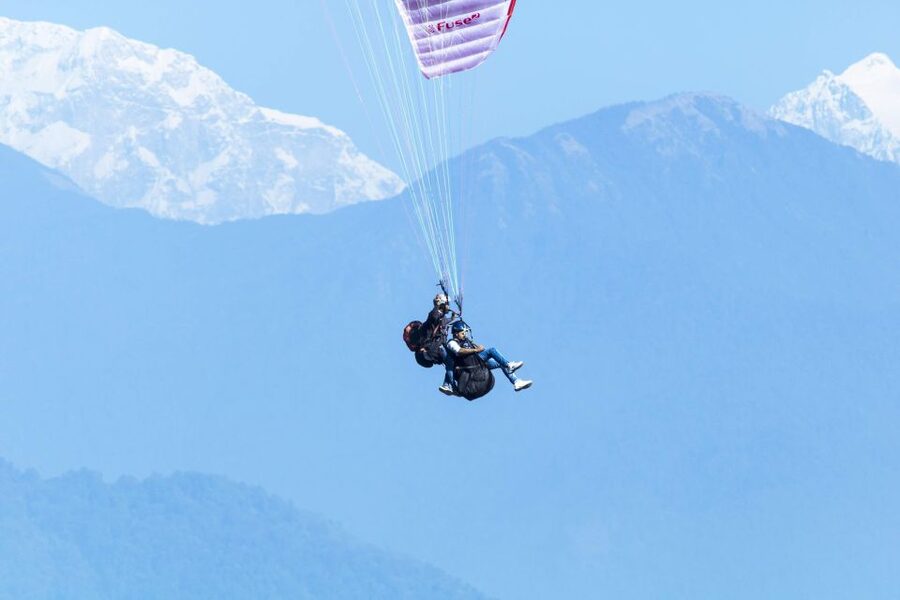Pokhara: 30-Minute Tandem Paraglide - What you actually see in the air: Annapurna, city, lake, and more