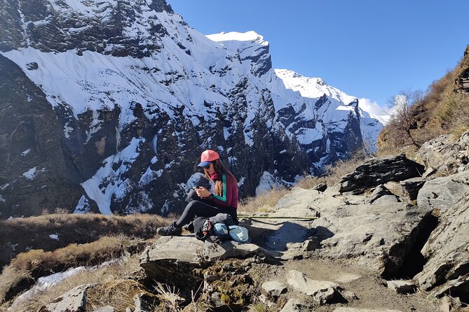 Private 12-Day All Inclusive Guided Annapurna Base Camp Trek Tour - Day 8: sunrise and breakfast at ABC, then the long descent to Sinuwa