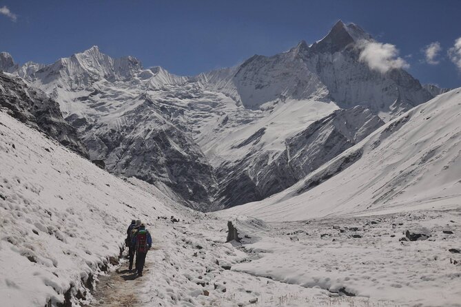 Private 7 - Day Annapurna Base Camp Trekking - Day 2: stone steps down, bridge over Chhomrong Khola, uphill to Sinuwa