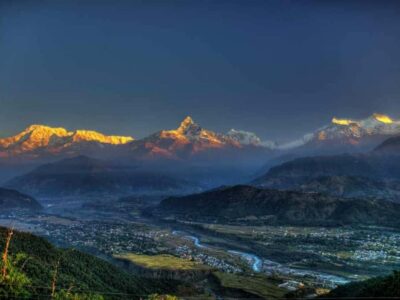 Sarangkot Sunrise over the Himalayas