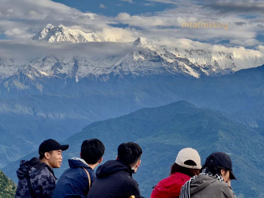 Sarangkot Sunrise over the Himalayas - Sunrise at Sarangkot, the peaks you can actually point to