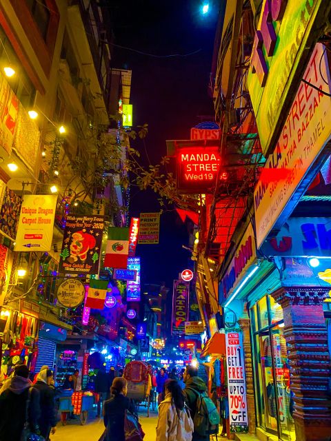 Thamel Rickshaw tour - Freak Street to Indrachowk: using the optional $5 Food Challenge wisely