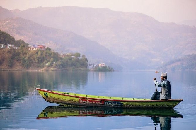 The World Peace Pagoda in Pokhara - Views over Pokhara, Fewa Lake, and the Himalaya